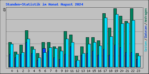 Stunden-Statistik im Monat August 2024