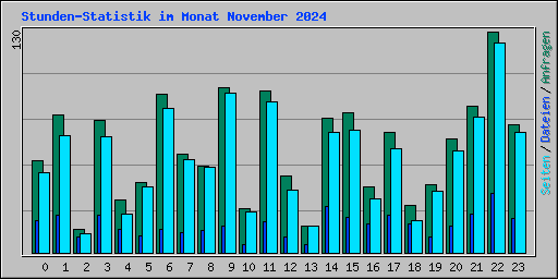 Stunden-Statistik im Monat November 2024