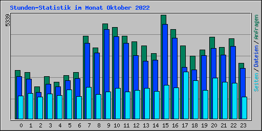 Stunden-Statistik im Monat Oktober 2022