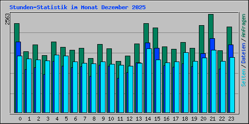 Stunden-Statistik im Monat Dezember 2025