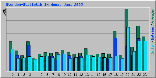 Stunden-Statistik im Monat Juni 2025